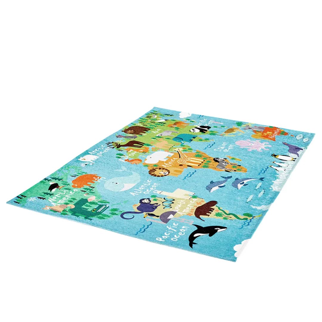 Kinderteppich My Torino Map | Mehrfarbig