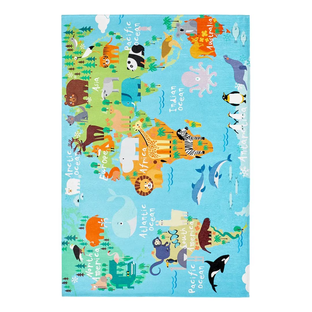 Kinderteppich My Torino Map | Mehrfarbig