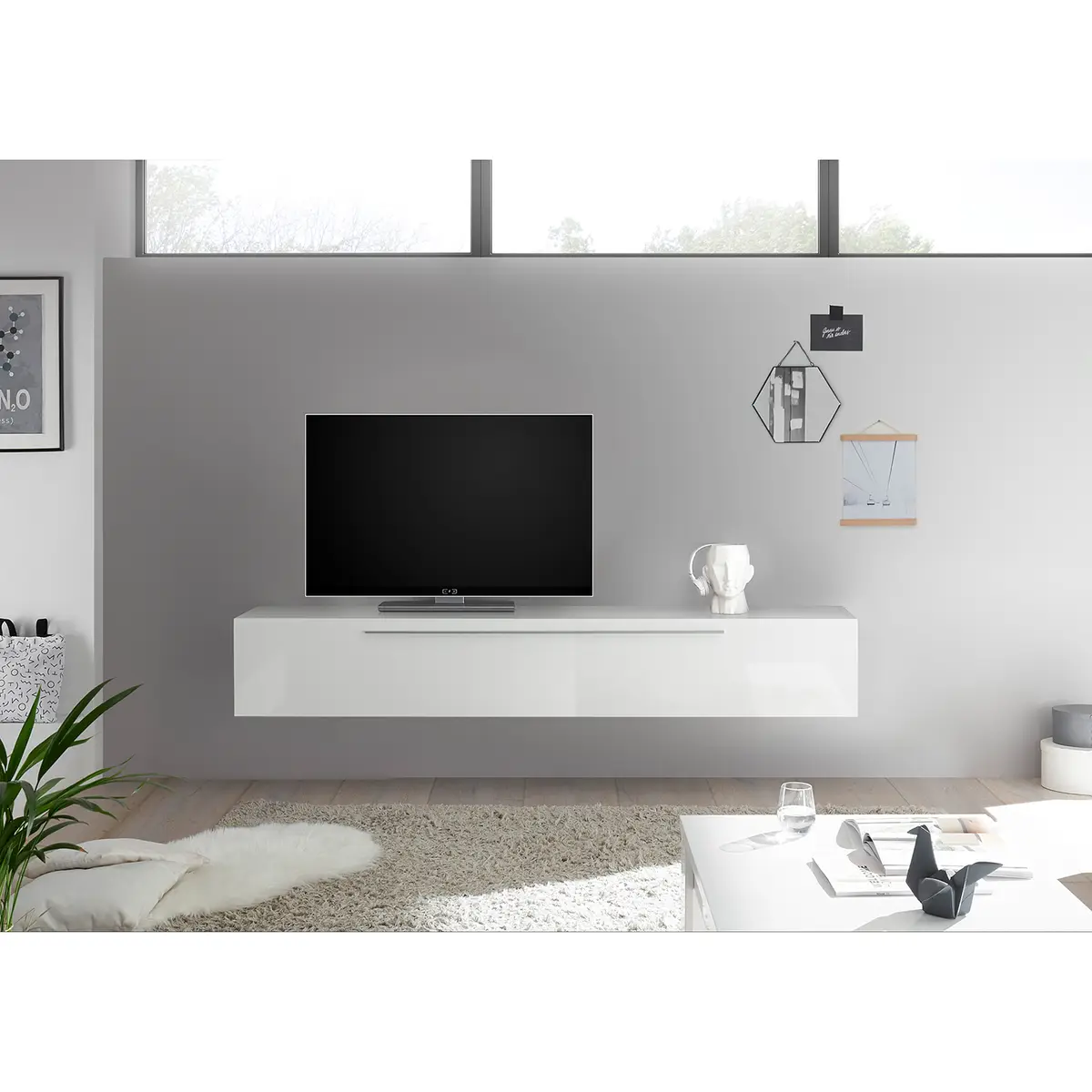 TV-Lowboard Infinity | Weiß