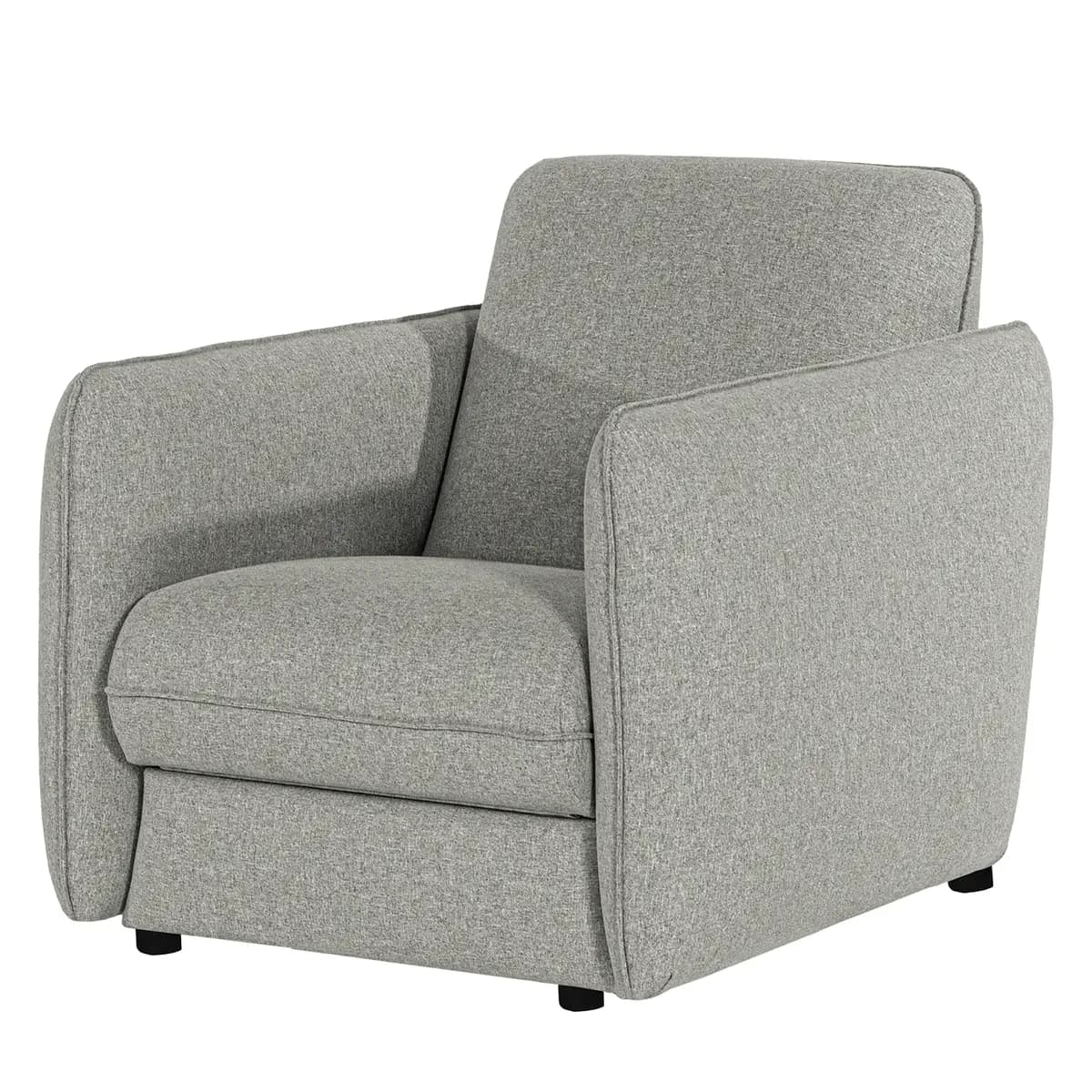 Sessel Kayla I Grau/Lichtgrau Webstoff Voer | Grau