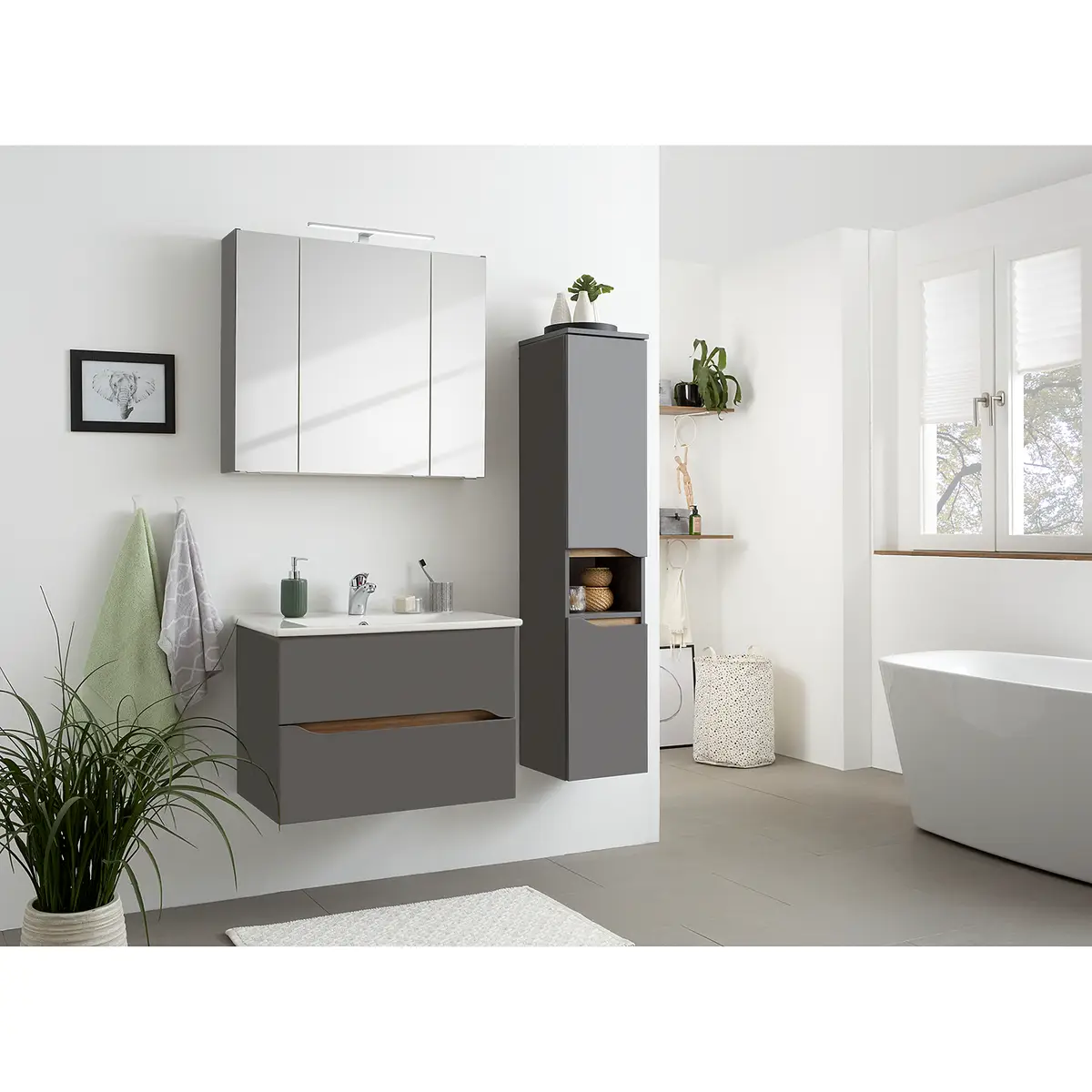 Midischrank | Grau