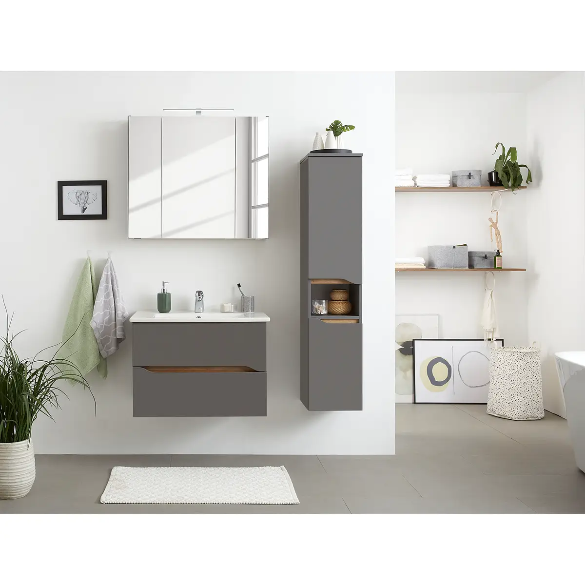 Midischrank | Grau