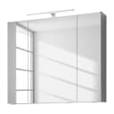 Spiegelschrank 80cm Grau/Matt Grau | Grau