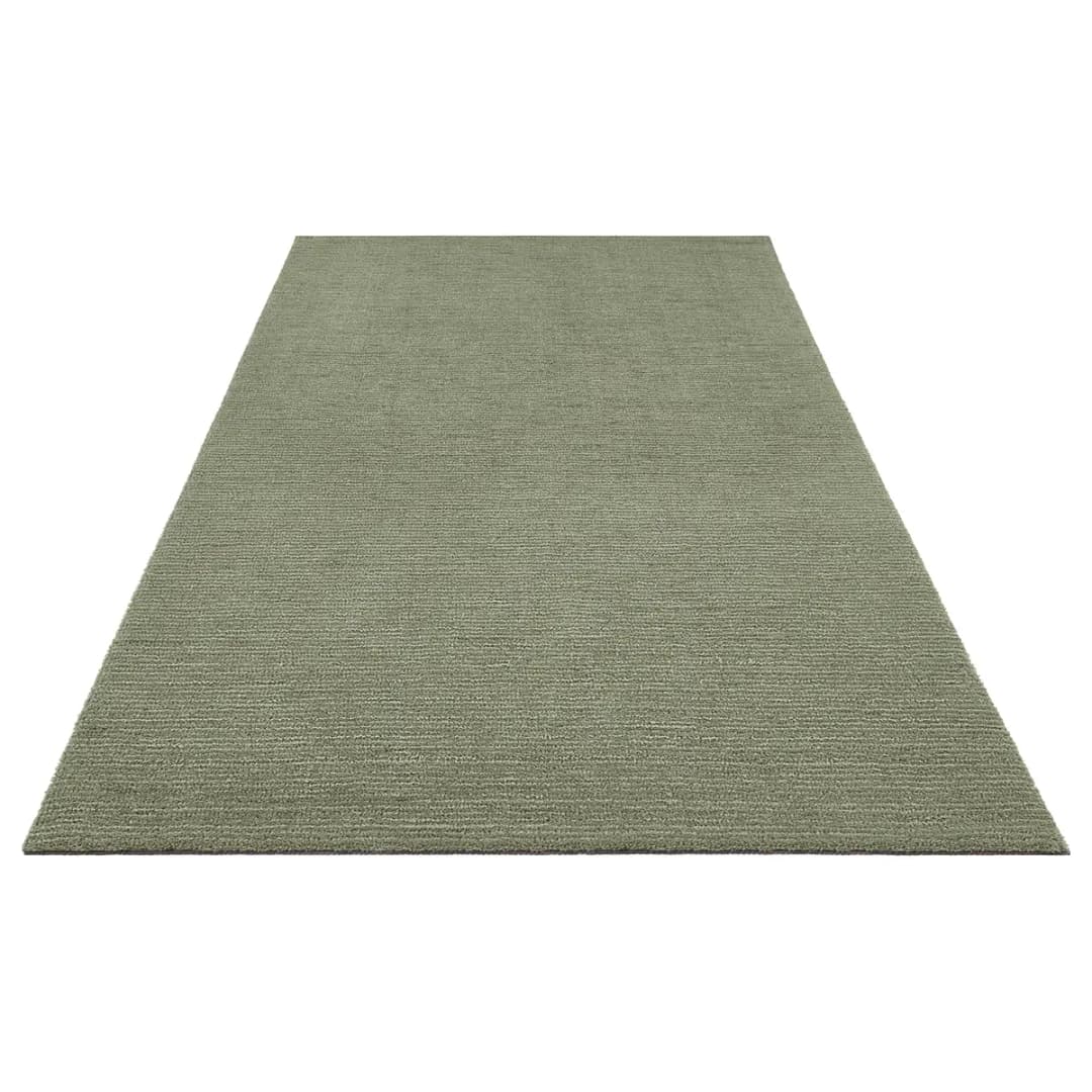 Kurzflorteppich Supersoft Grün/Khaki 160 x 230cm | Grün