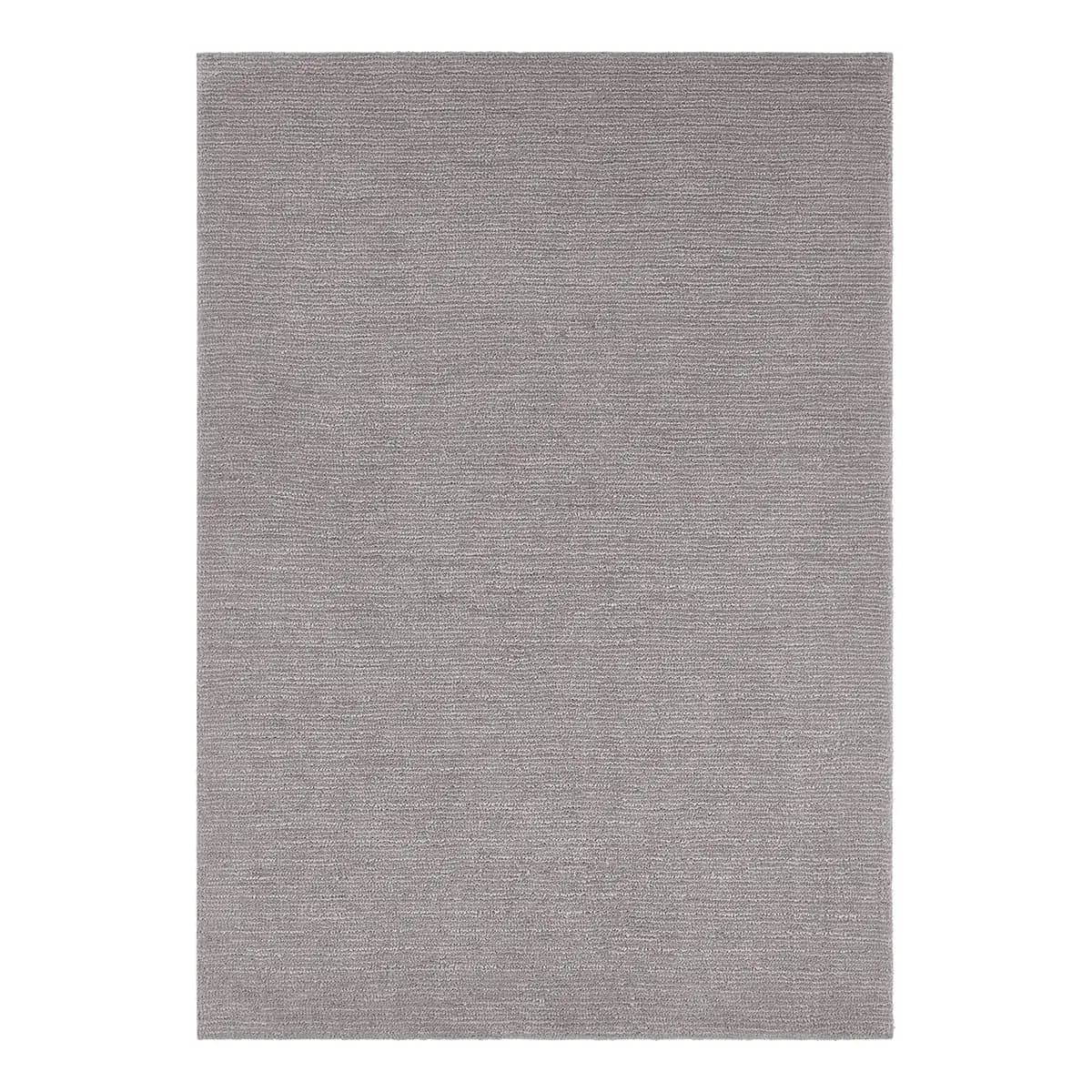 Kurzflorteppich Supersoft Grau/Rauchgrau 200 x 290cm Webstoff