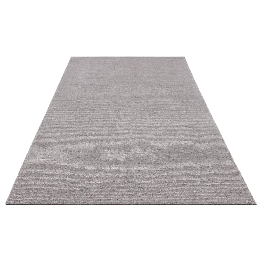 Kurzflorteppich Supersoft Grau/Rauchgrau 200 x 290cm Webstoff