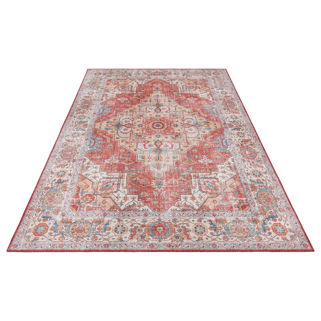 Kurzflorteppich Sylla | Rot