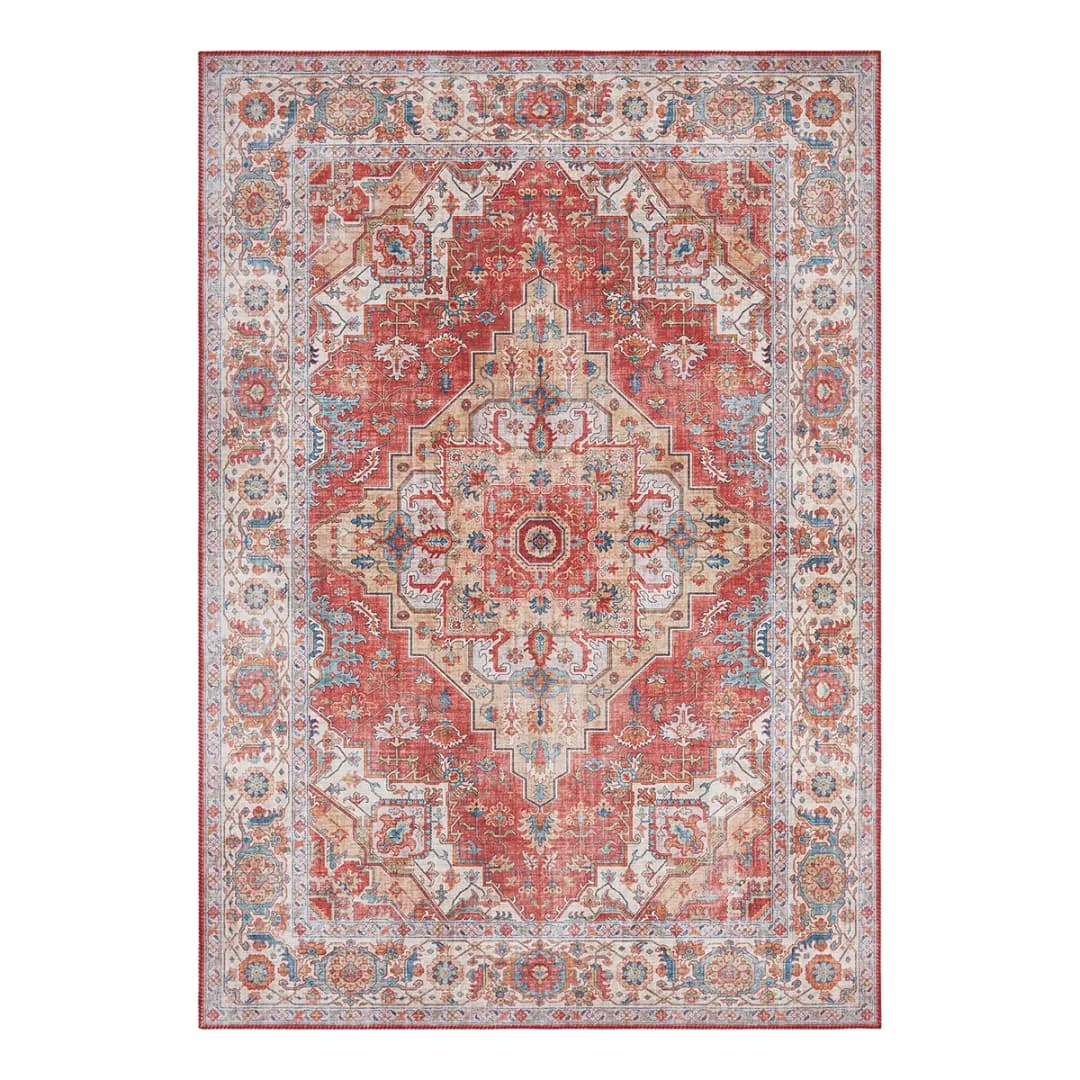 Kurzflorteppich Sylla | Rot