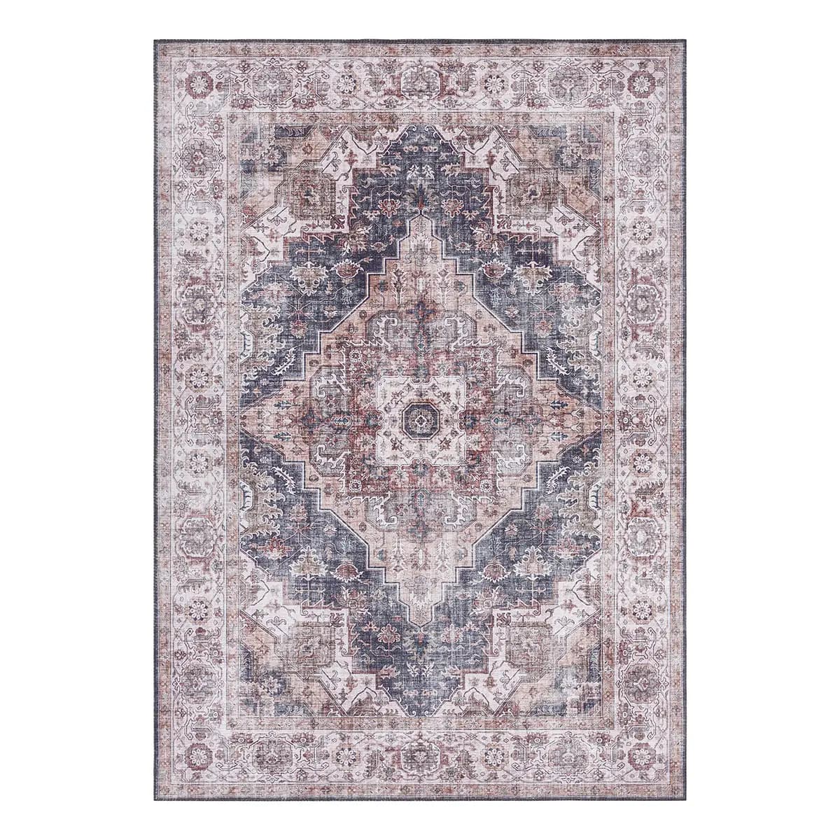 Kurzflorteppich Sylla Grau/Graublau 80 x 150cm | Grau
