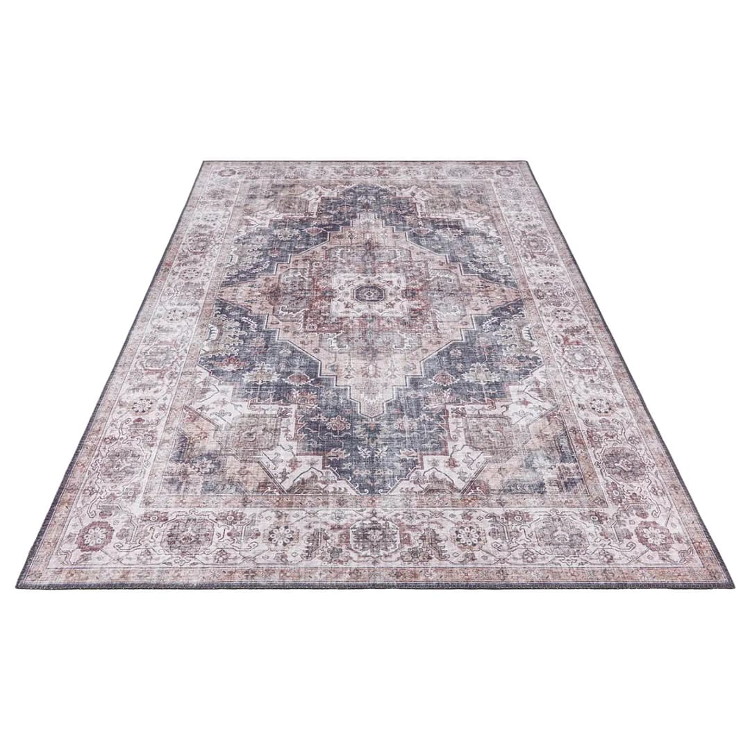 Kurzflorteppich Sylla Grau/Graublau 80 x 150cm | Grau