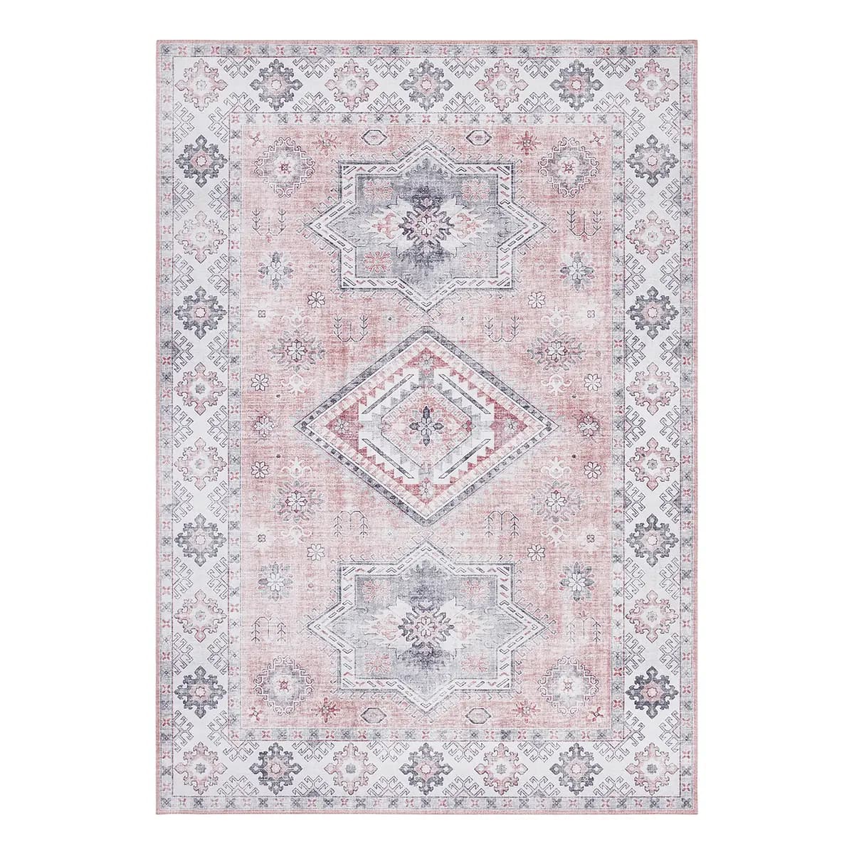 Kurzflorteppich Gratia | Rosa