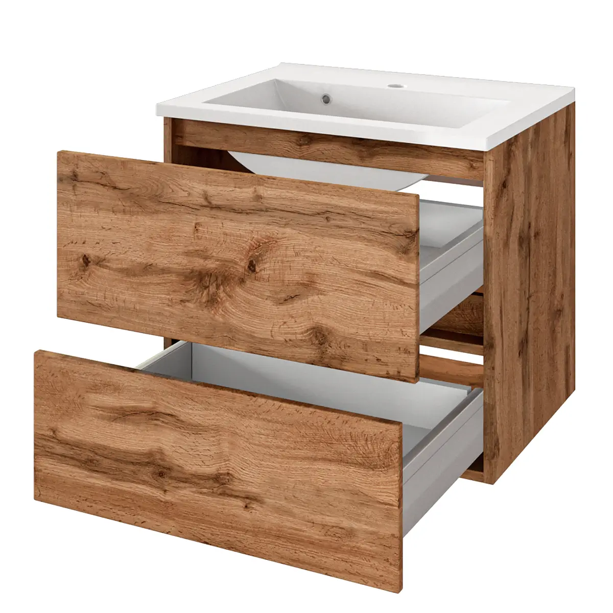 Waschtisch Tira 60cm Braun/Wotaneiche Dekor | Braun