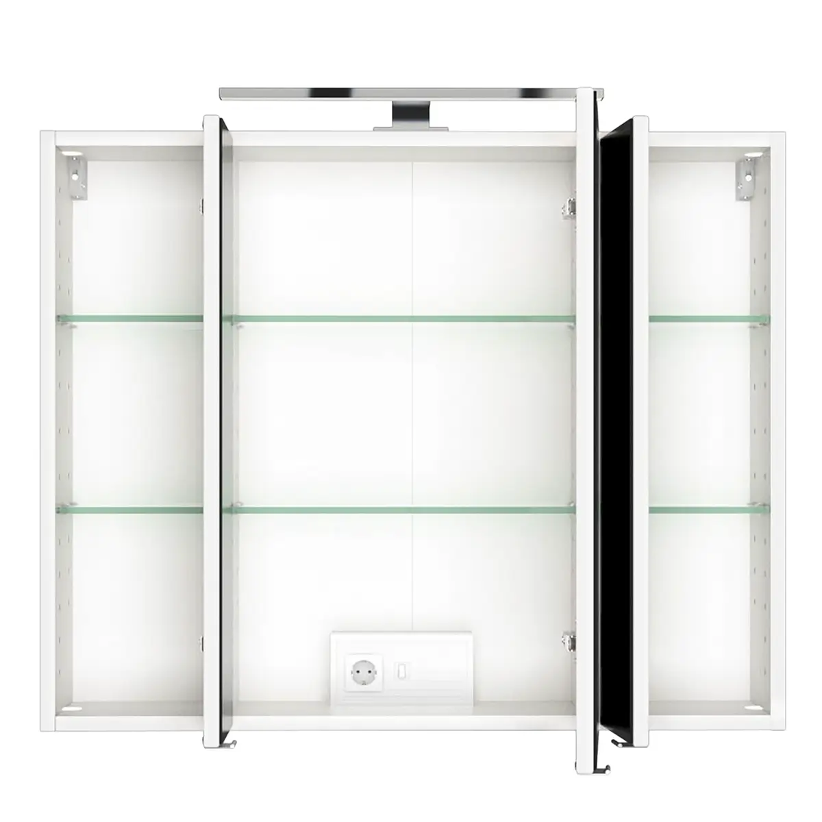 Spiegelschrank Tira 80cm Weiß/Weiß | Weiß