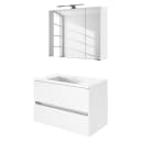 Badezimmerset Tira 2-teilig 80cm | Weiß