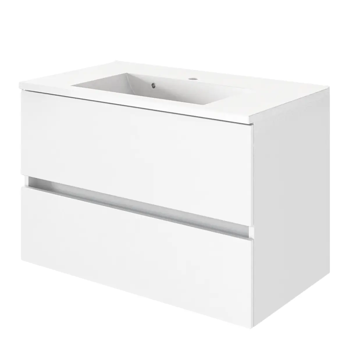 Badezimmerset Tira 2-teilig 80cm | Weiß