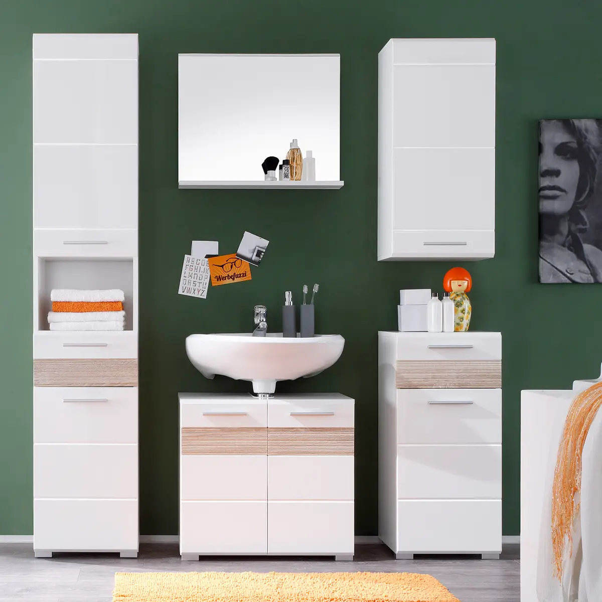 Hochschrank Mezzo | Weiß