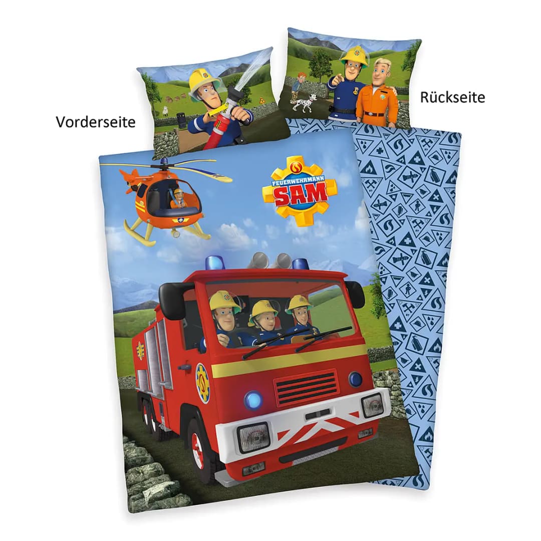 Bettwäsche Feuerwehrmann SAM | Mehrfarbig