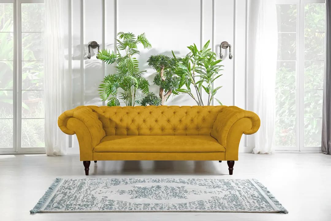 Sofa Callas 3-Sitzer | Gelb