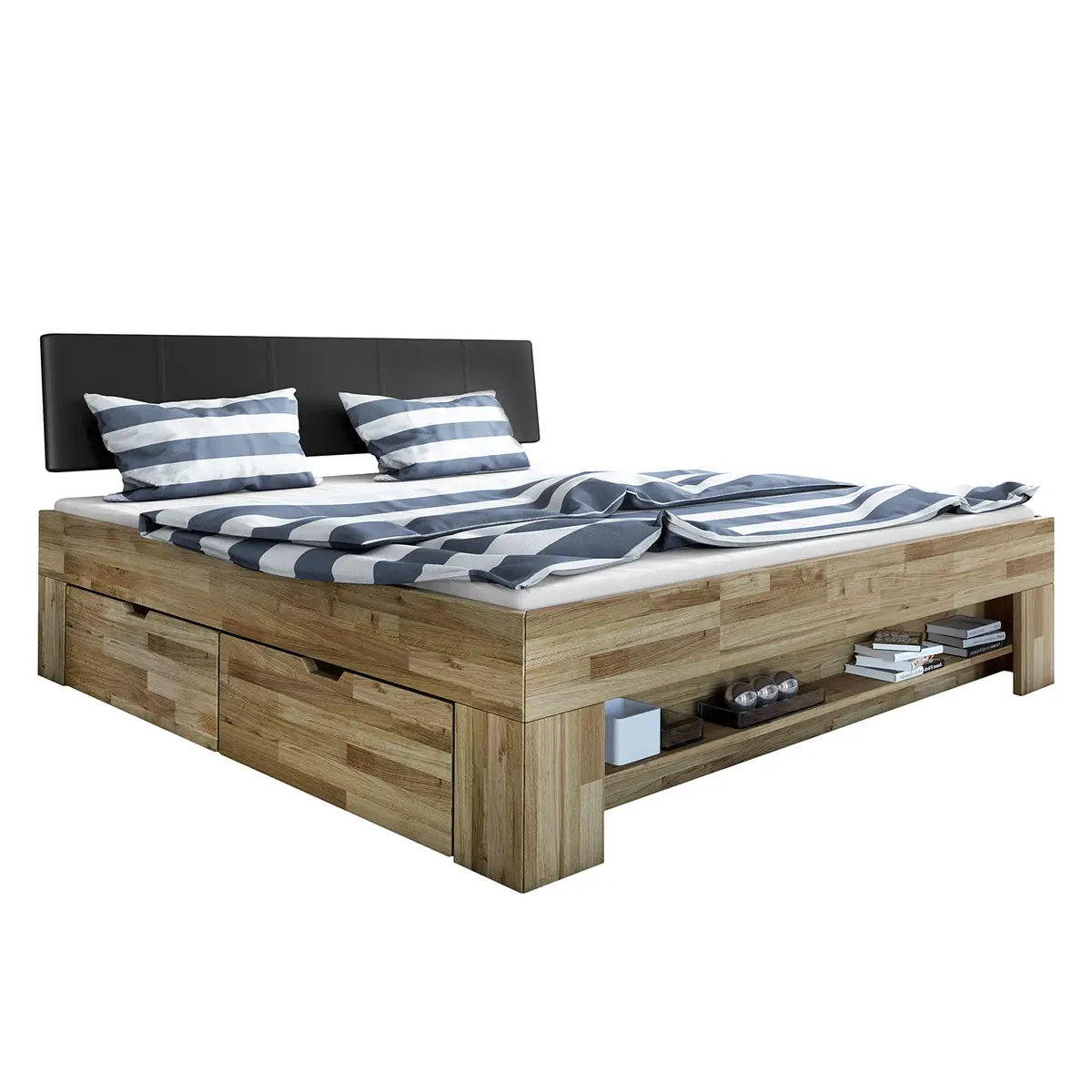 Massivholzbett Castlecoote 180 x 200cm | Braun