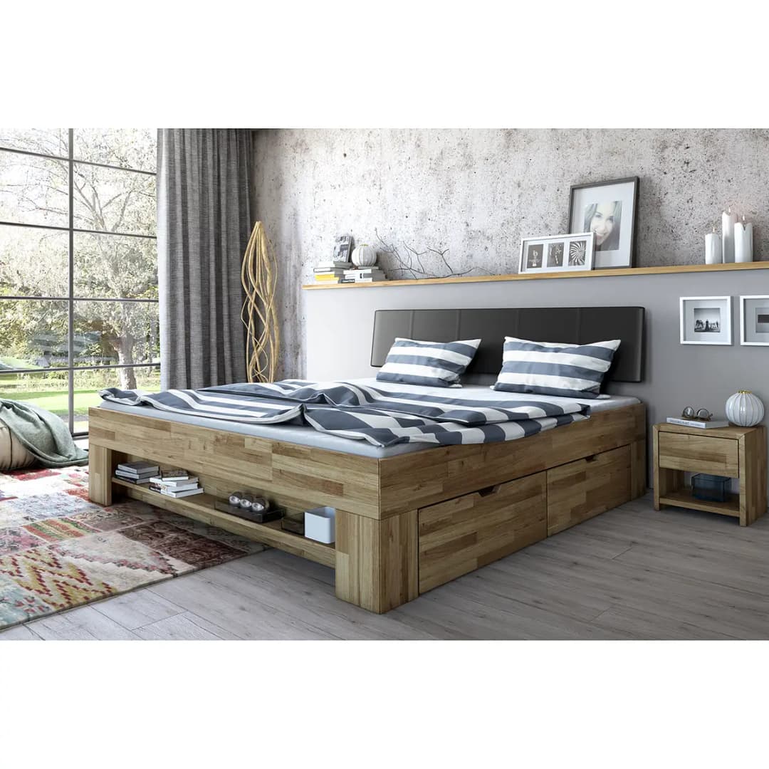 Massivholzbett Castlecoote 180 x 200cm | Braun