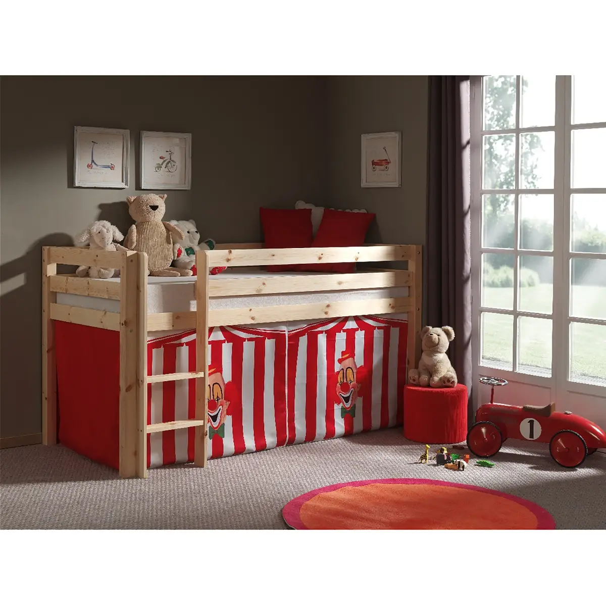 Spielbett Pino Zirkus | Holztöne