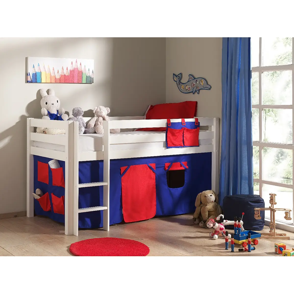 Spielbett Pino Domino | Weiß