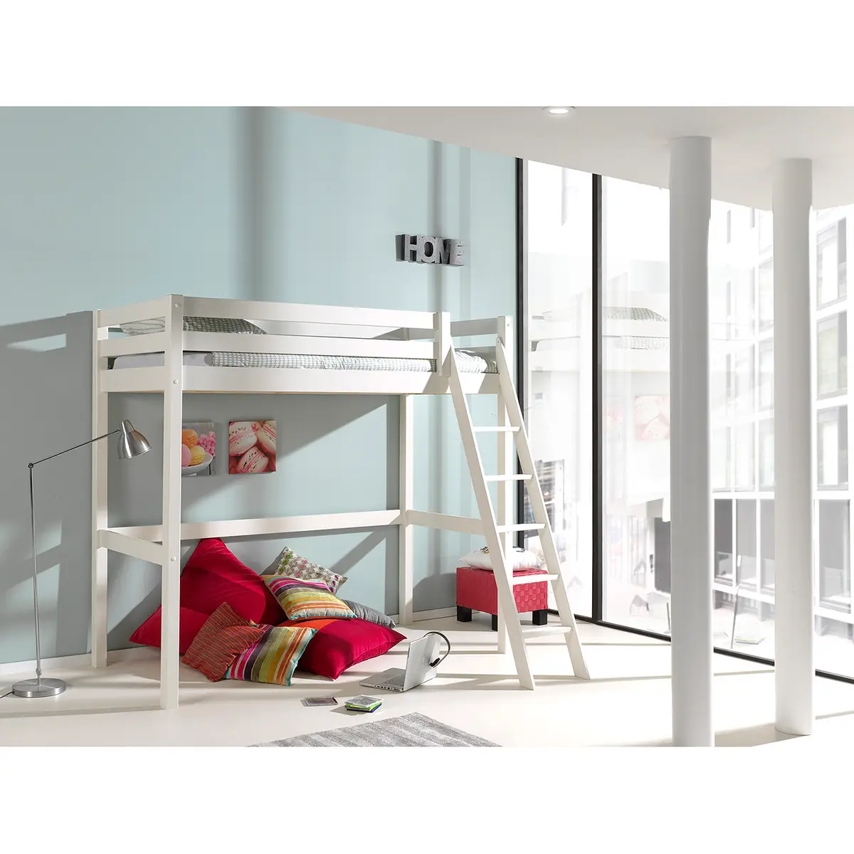 home24 Hochbett Pino II | Weiß