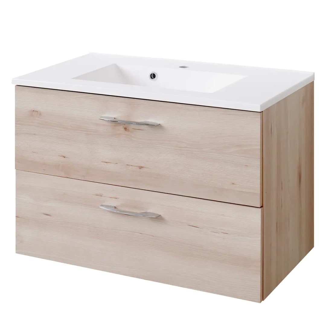 Waschtisch 80cm Braun/Buche Dekor | Braun