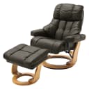 Relaxsessel mit Hocker Grunewald | Grau