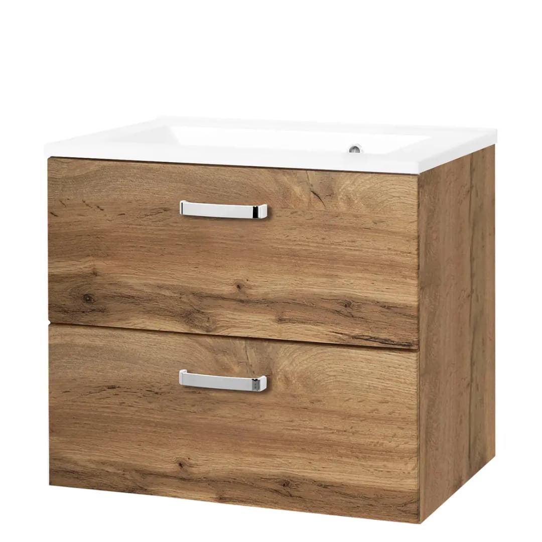 Waschtisch I 60cm Braun/Wotaneiche Dekor | Braun