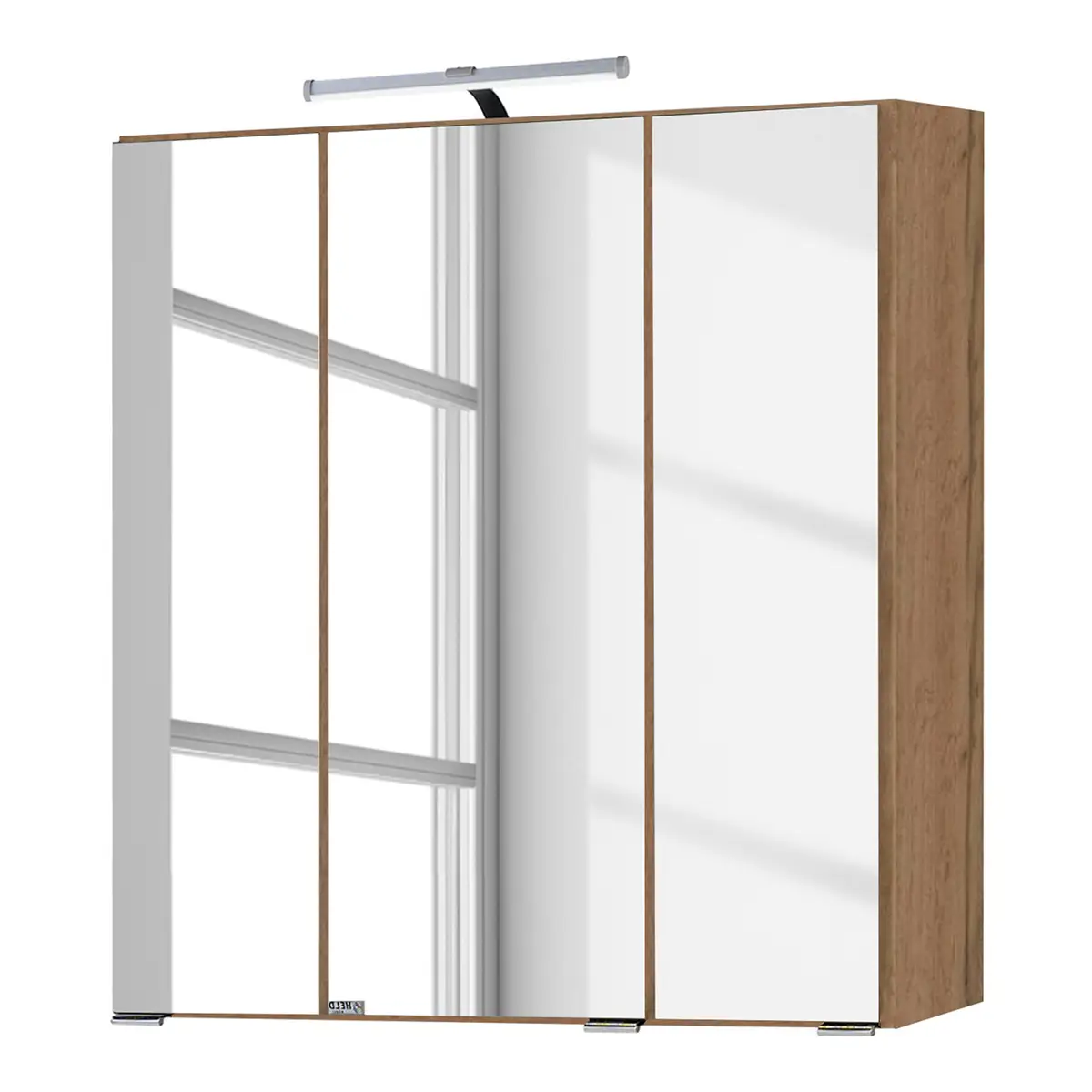 Badezimmerset 2-teilig 60cm Braun/Wotaneiche Dekor | Braun