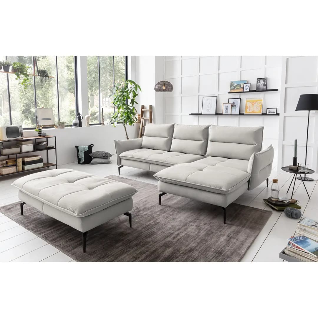 Polsterhocker Atoka I | Grau