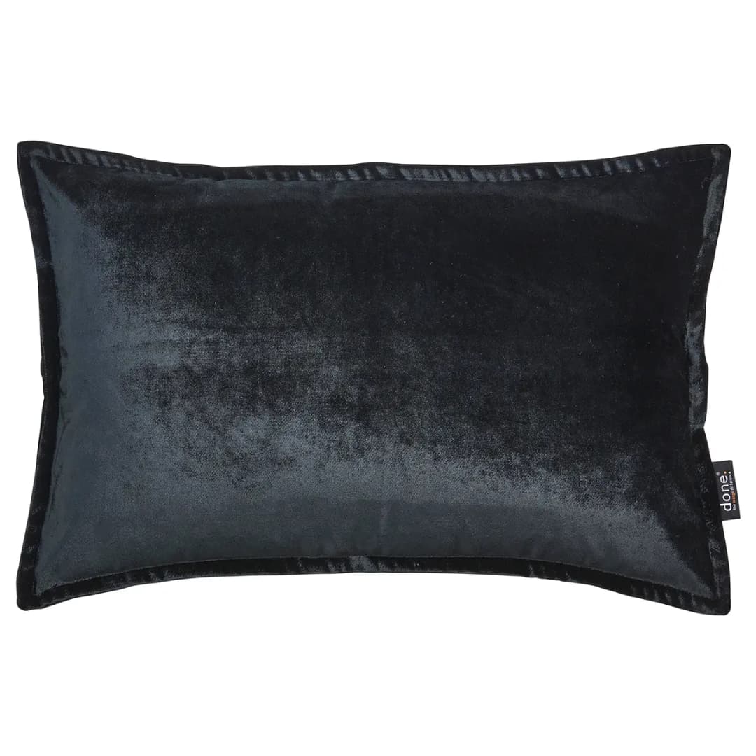 Kissenbezug Glam Grau/Anthrazit 40 x 60cm Samt | Grau