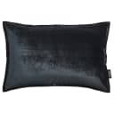 Kissenbezug Glam Grau/Anthrazit 40 x 60cm Samt | Grau