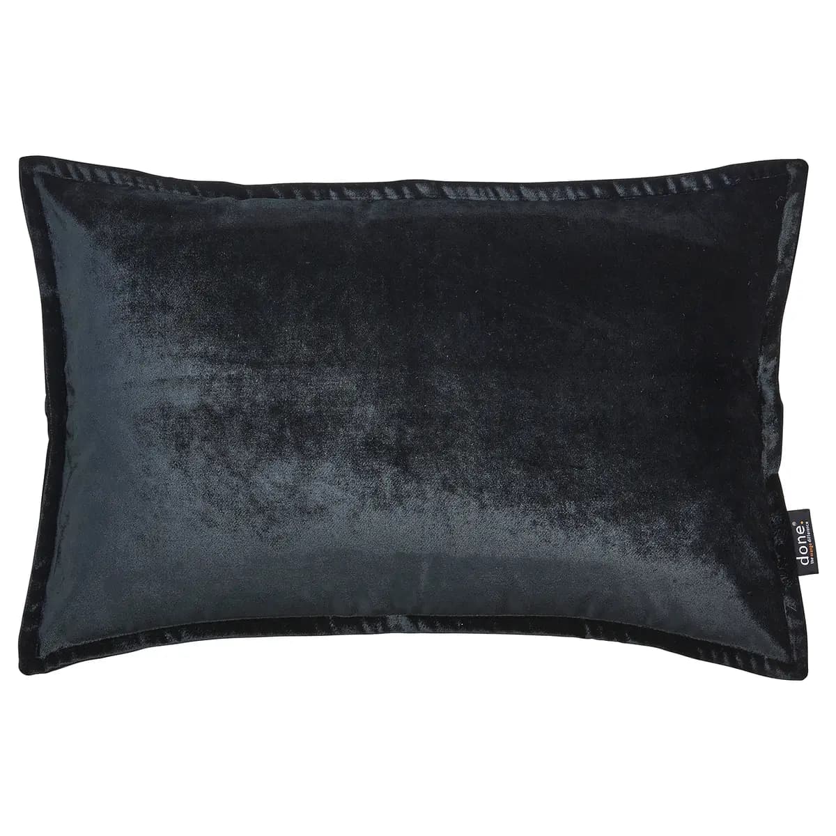 Kissenbezug Glam Grau/Anthrazit 40 x 60cm Samt | Grau