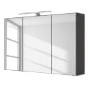 Spiegelschrank 100cm Multicolor/Graphit | Grau