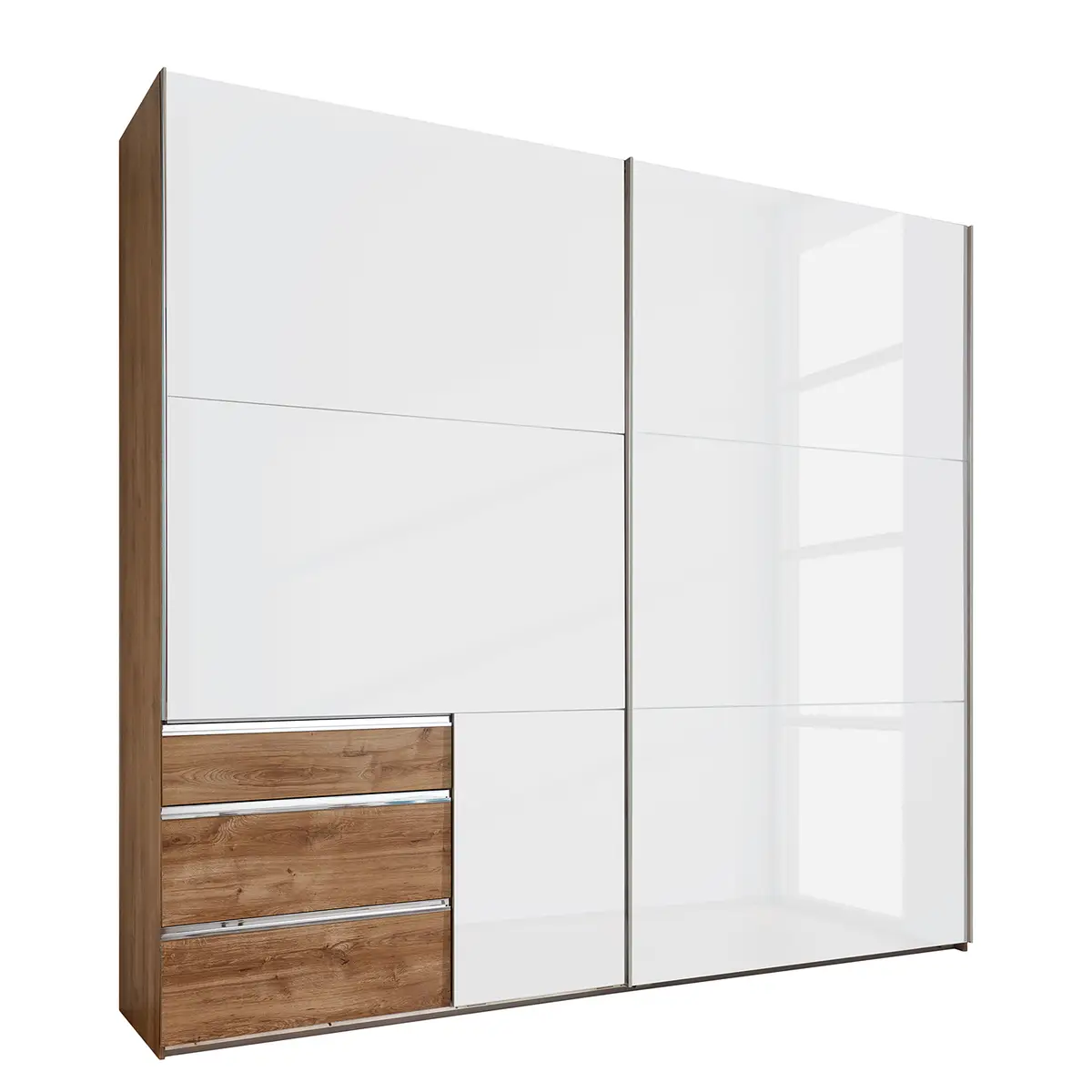 Schwebetürenschrank Level 36 D III 250 x 216cm | Weiß