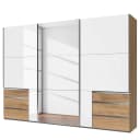 Schwebetürenschrank Level 36 D IV 300 x 216cm Weiß/Hochglanz | Weiß