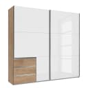 Schwebetürenschrank Level 36 D III 250 x 236cm Weiß/Hochglanz