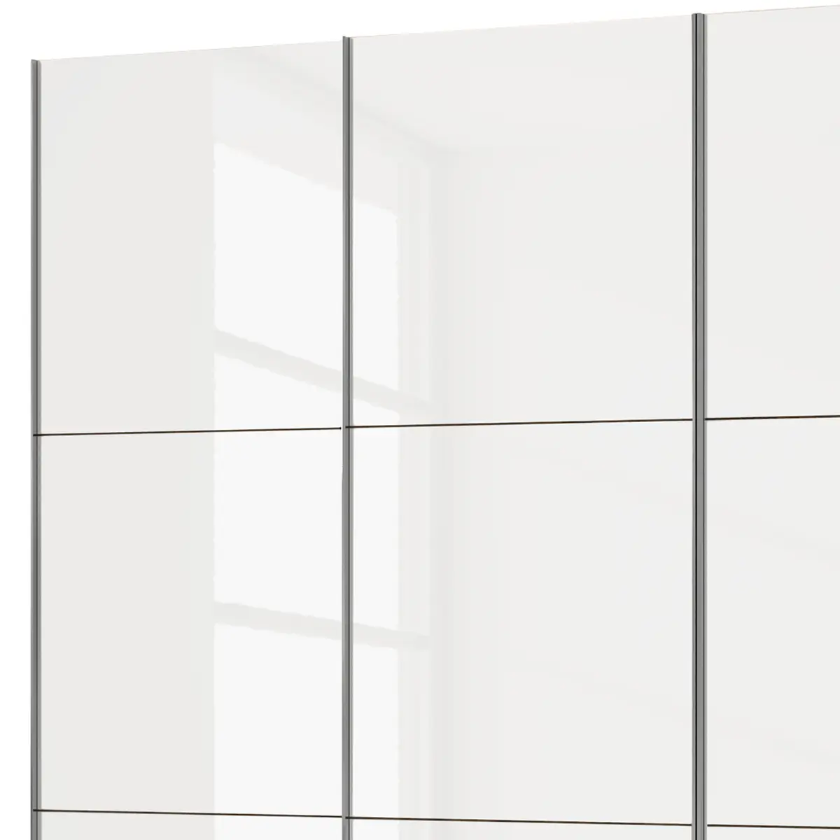 Schwebetürenschrank Level 36 D I 300 x 236cm Weiß/Hochglanz