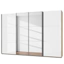 Schwebetürenschrank Level 36 D II 350 x 236cm Weiß/Hochglanz