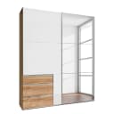 Schwebetürenschrank Level 36 D IV 200 x 236cm Weiß/Hochglanz
