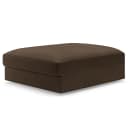 Polsterhocker Big Braun/Espresso Webstoff Palila | Braun