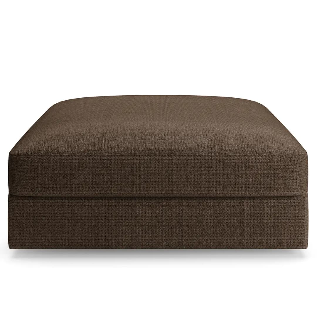 Polsterhocker Big Braun/Espresso Webstoff Palila | Braun