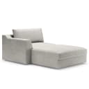 Recamiere Grau/Platingrau Webstoff Palila | Grau