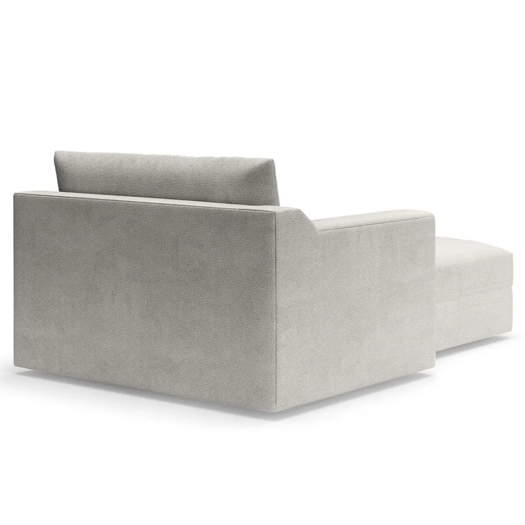 Recamiere Grau/Platingrau Webstoff Palila | Grau