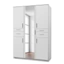 Drehtürenschrank II 135cm Weiß/Weiß | Weiß