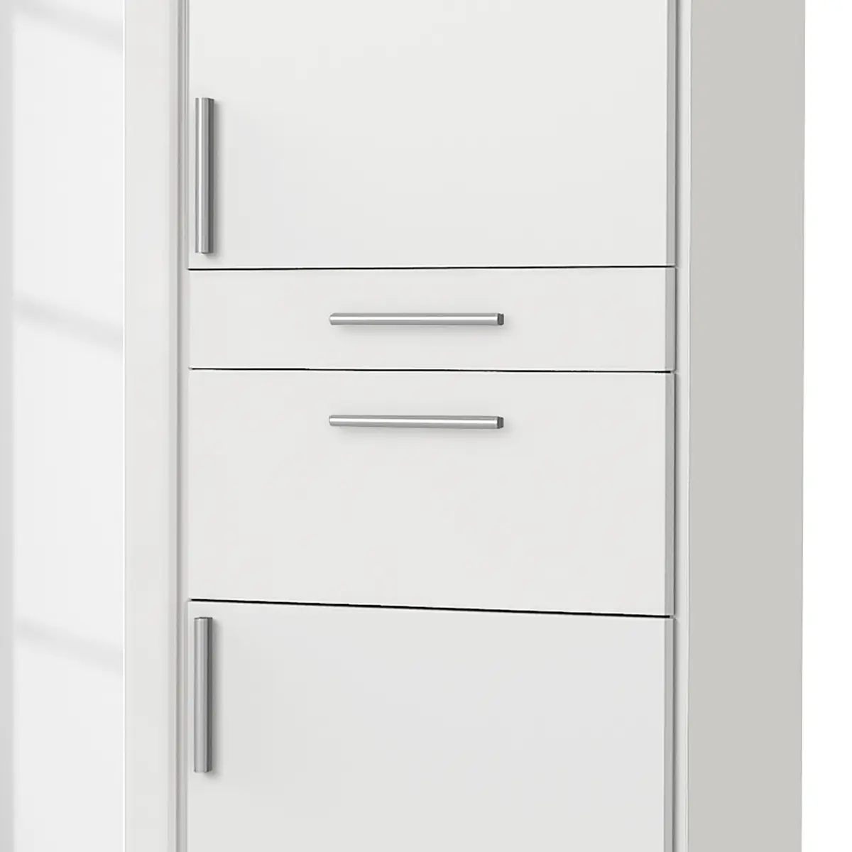 Drehtürenschrank II 179cm Weiß/Weiß | Weiß