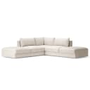 Ecksofa Beige/Kaschmir Webstoff Palila | Beige
