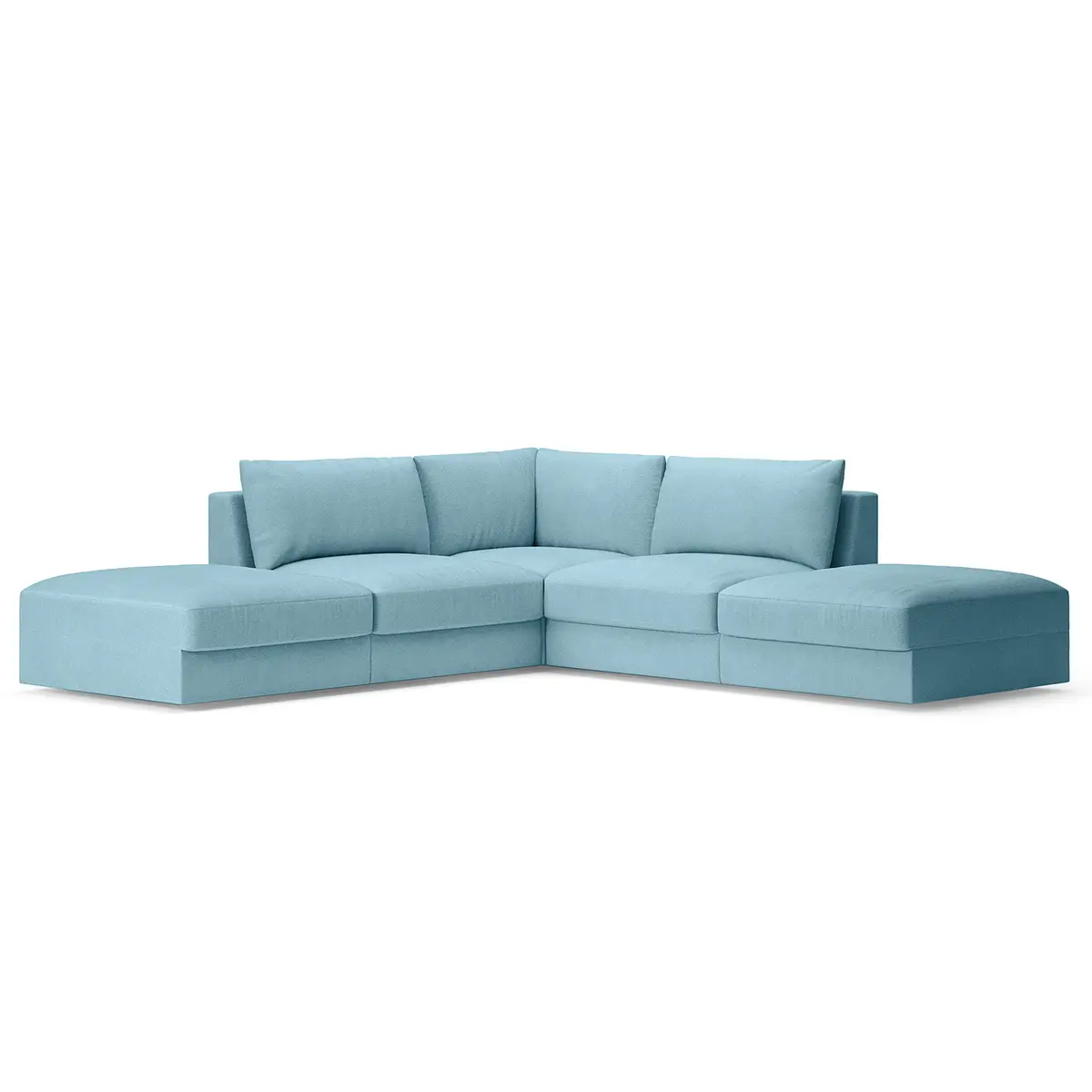 Ecksofa Palila | Blau